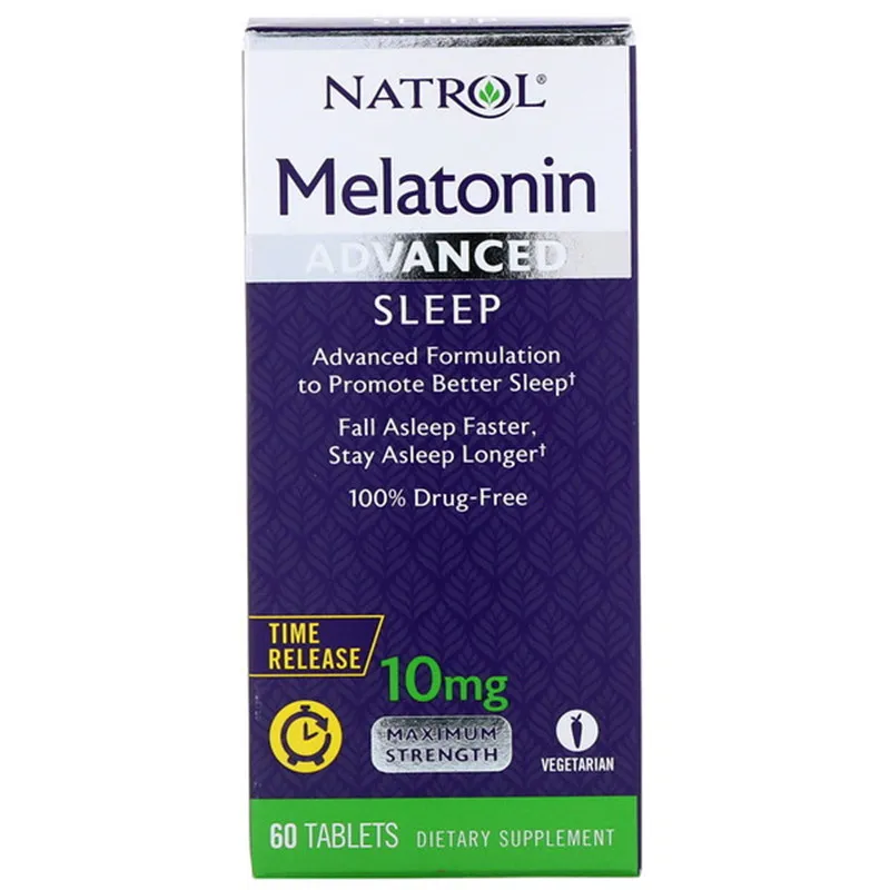Melatonin 10 mg * 60 Tabs Advanced Formulation to Promote Better Sleept Fall Asleep Faster, Stay Asleep Longert
Melatonin 10 mg * 60 Tabs Advanced Formulation to Promote Better Sleept Fall Asleep Faster, Stay Asleep Longert