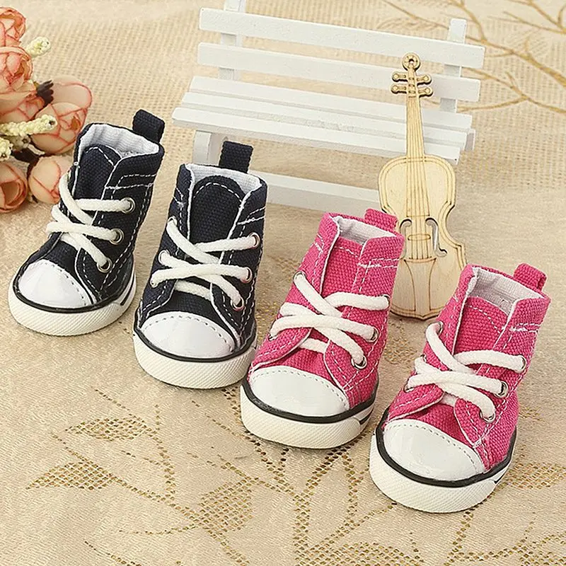 4PCS Denim Dog Shoes Breathable Pet Dogs Canvas Shoes Teddy Boot Skidproof Outdoor Casual Canvas Puppy Sneakers Pet Products
4PCS Denim Dog Shoes Breathable Pet Dogs Canvas Shoes Teddy Boot Skidproof Outdoor Casual Canvas Puppy Sneakers Pet Products