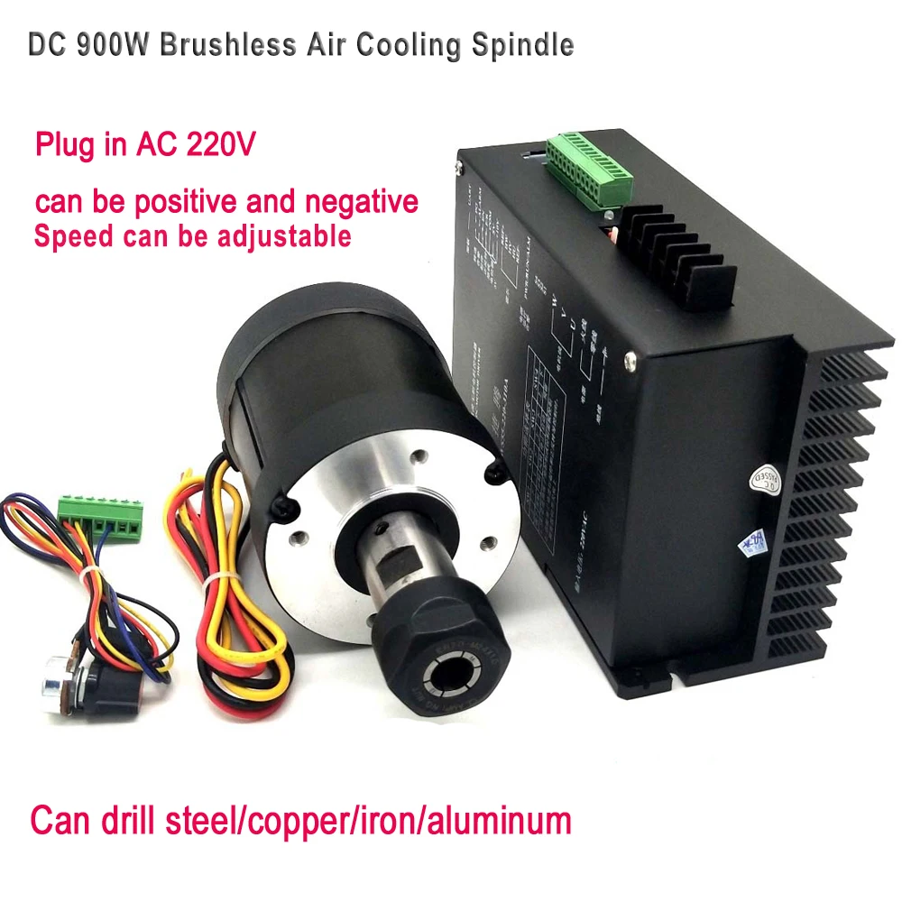 DIY Engraving Machine Spindle Kit Set High Torque Brushless Spindle Motor Driver with ER20 Chuck Suitable for Drilling Milling
DIY Engraving Machine Spindle Kit Set High Torque Brushless Spindle Motor Driver with ER20 Chuck Suitable for Drilling Milling