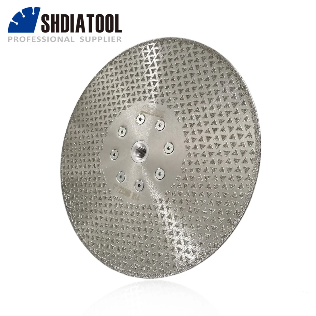 SHDIATOOL 9 "/230 мм гальванические алмазные режущие и шлифовальные диски для гранита и мрамора режущее лезвие пилы шлифовальный круг
SHDIATOOL 9 "/230 мм гальванические алмазные режущие и шлифовальные диски для гранита и мрамора режущее лезвие пилы шлифовальный круг