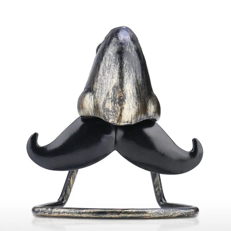 Big Nose And Beard Shaped Eyeglass Holder Taste Iron Sculpture Handicraft Sunglasses Display Desk Decor Gift For Friends
Big Nose And Beard Shaped Eyeglass Holder Taste Iron Sculpture Handicraft Sunglasses Display Desk Decor Gift For Friends