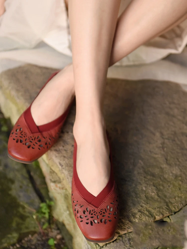 Artmu Genuine Leather Women Flats Shoes 2022 New Loafers Summer Soft Casual Boat Shoes Closed Toe Sandals Leisure Ladies Shoes
Artmu Genuine Leather Women Flats Shoes 2022 New Loafers Summer Soft Casual Boat Shoes Closed Toe Sandals Leisure Ladies Shoes