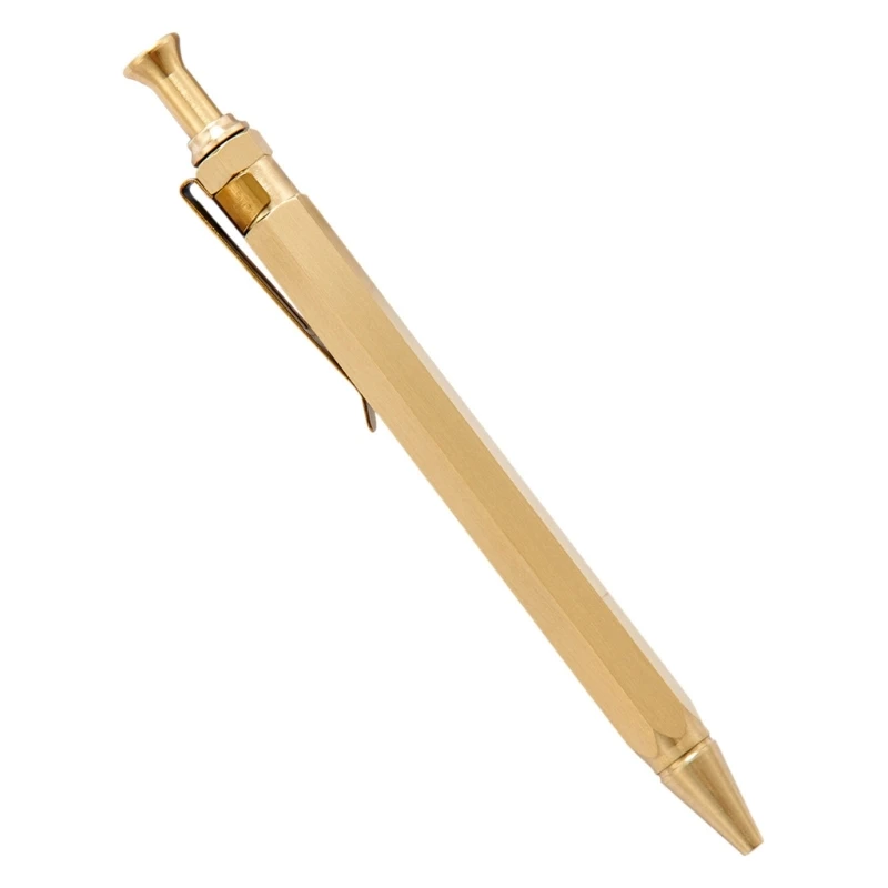 

QX2B Retractable Ballpoint Pen Metal Work Pen Smoothly Signature Pen Gift for Unisex