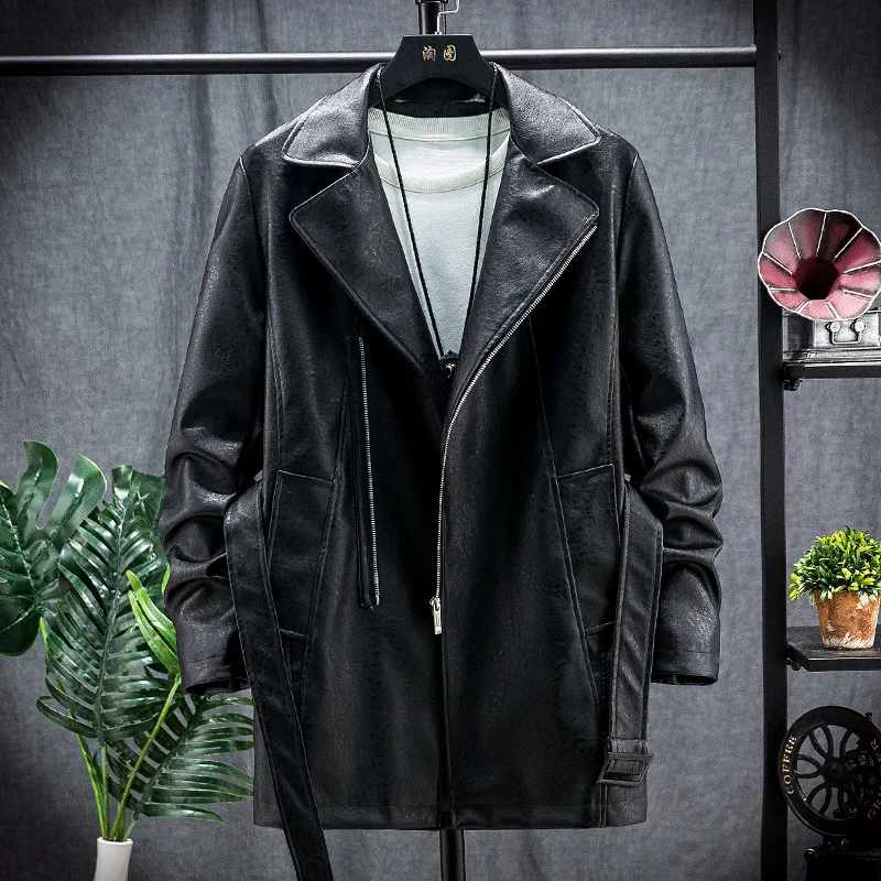 Black PU Leather Jacket Mens Spring Autumn Soft Faux Leather Jacket Motorcycle Coats Hip Hop Streetwear Windbreaker Tops Clothes
Black PU Leather Jacket Mens Spring Autumn Soft Faux Leather Jacket Motorcycle Coats Hip Hop Streetwear Windbreaker Tops Clothes