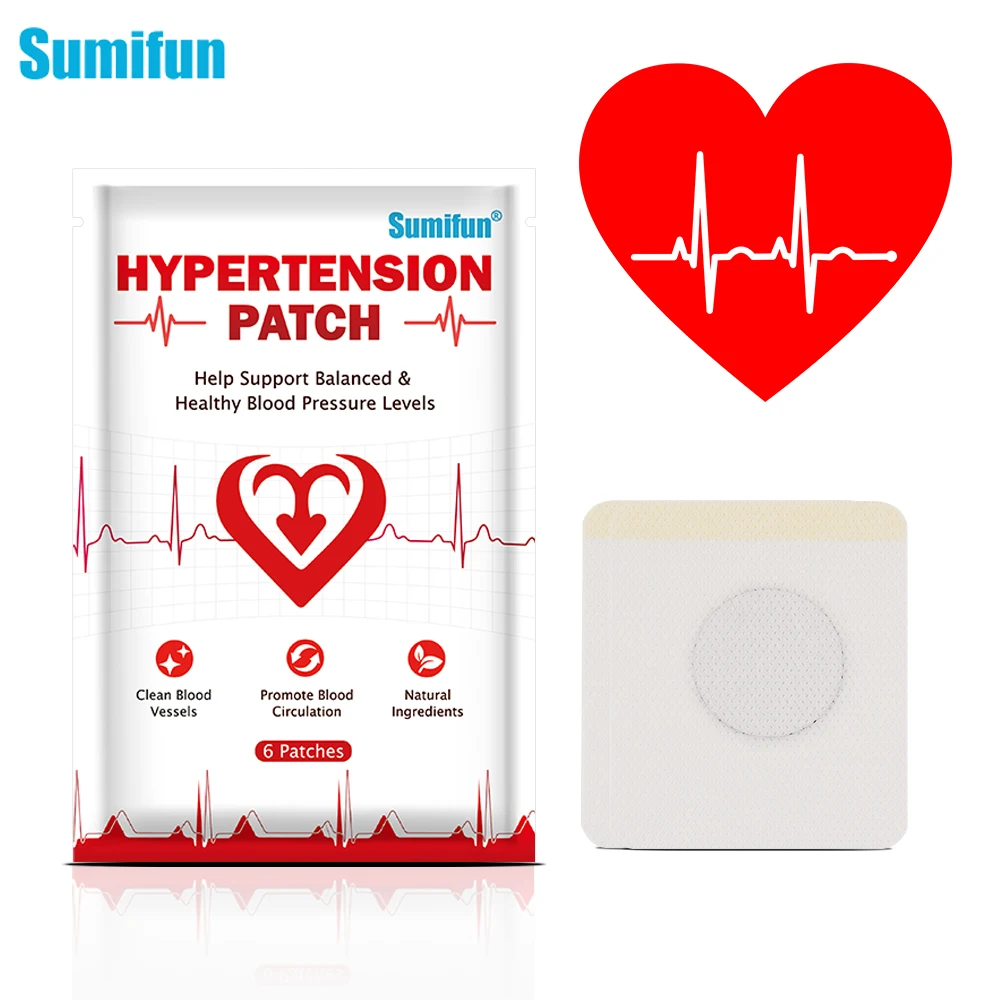 6Pcs Sumifun Hypertension Health Care Patch High Blood Pressure Treatment Medical Plaster Clean Blood Vessel Chinese Acupoints
6Pcs Sumifun Hypertension Health Care Patch High Blood Pressure Treatment Medical Plaster Clean Blood Vessel Chinese Acupoints