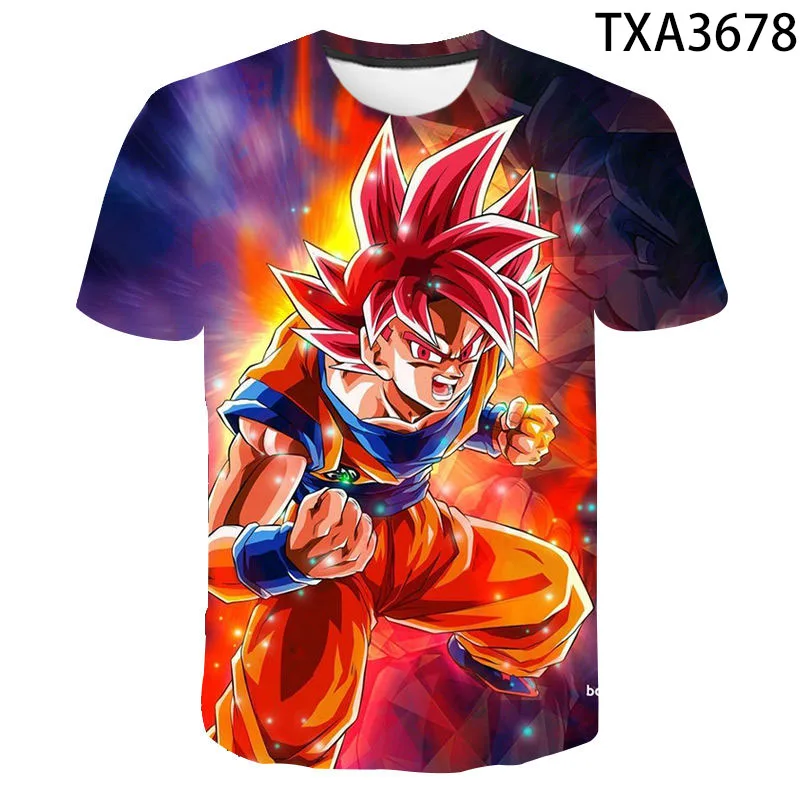 Best Selling Anime Goku 3d Printing Men'S T-Shirt Boy And Girls Casual Harajuku Street Short Tops Cartoon O-Neck Oversized Shirt
Best Selling Anime Goku 3d Printing Men'S T-Shirt Boy And Girls Casual Harajuku Street Short Tops Cartoon O-Neck Oversized Shirt