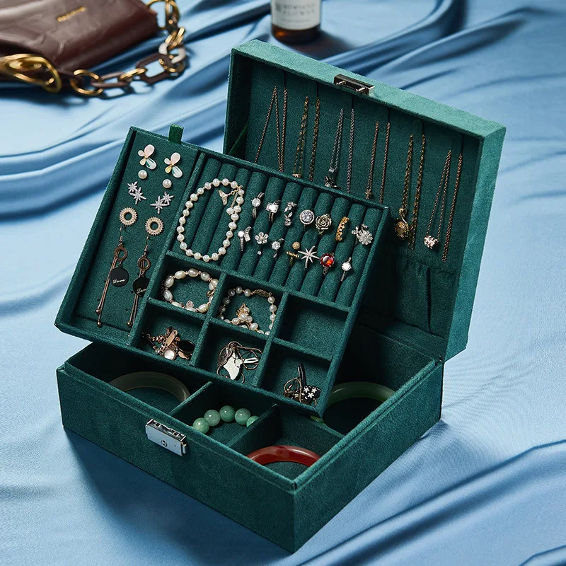 Makeup Organizer Wooden Flannel Jewelry Storage Box Earring Necklace Makeup Brush Holder Cosmetic Containers Home Jewelry Case
Makeup Organizer Wooden Flannel Jewelry Storage Box Earring Necklace Makeup Brush Holder Cosmetic Containers Home Jewelry Case