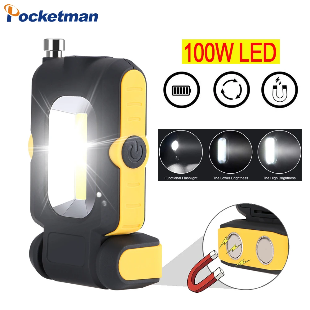 Magnetic 8000LM Super Bright LED Work Light COB Handheld Work Flashlight Emergency Light Torch Work Lamp for Car Repairing
Magnetic 8000LM Super Bright LED Work Light COB Handheld Work Flashlight Emergency Light Torch Work Lamp for Car Repairing