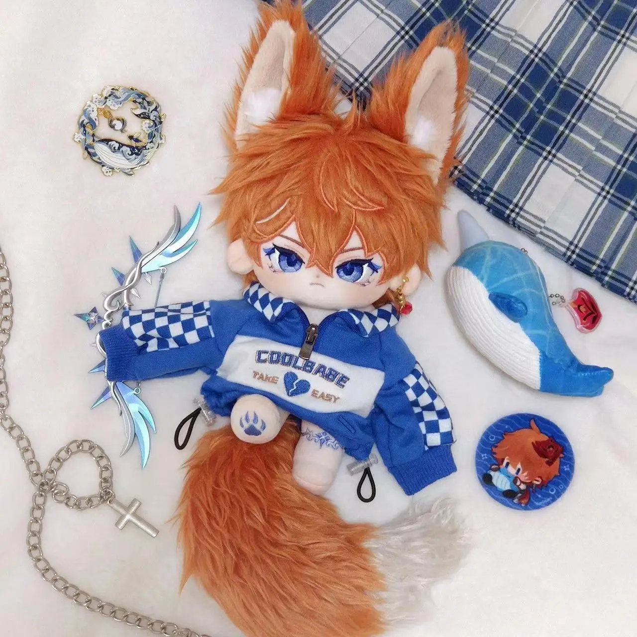 Anime Game Genshin Impact Tartaglia Monster Ear Tail Cosplay 20CM Plush Stuffed Doll Change suit Dress Up Clothing Xmas Gift
Anime Game Genshin Impact Tartaglia Monster Ear Tail Cosplay 20CM Plush Stuffed Doll Change suit Dress Up Clothing Xmas Gift