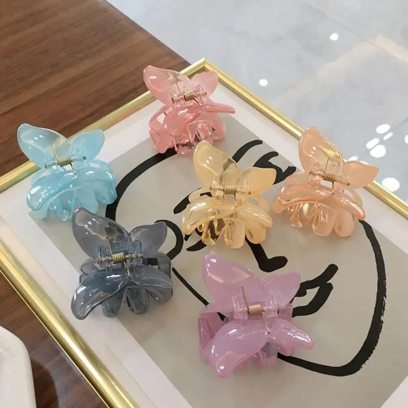 Hairpin Butterfly Hair Claws Women Hair Clamps Transparent Tie-Dye Solid Colored Barrettes Acrylic Fashion Hair Accessories
Hairpin Butterfly Hair Claws Women Hair Clamps Transparent Tie-Dye Solid Colored Barrettes Acrylic Fashion Hair Accessories