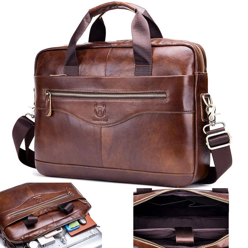 Men's Top Layer Cowhide Genuine Leather Shoulder Bags Waterproof Crossbody Briefcase Travel Sling Bags Messenger Pack for Male
Men's Top Layer Cowhide Genuine Leather Shoulder Bags Waterproof Crossbody Briefcase Travel Sling Bags Messenger Pack for Male