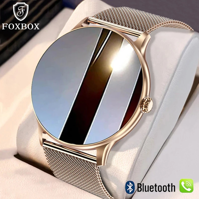 FOXBOX Ladies Clock New Dial Call Watch For Women Smart Watch Full Touch Body Sports Smartwatch Fitness Tracker Waterproof + Box
FOXBOX Ladies Clock New Dial Call Watch For Women Smart Watch Full Touch Body Sports Smartwatch Fitness Tracker Waterproof + Box