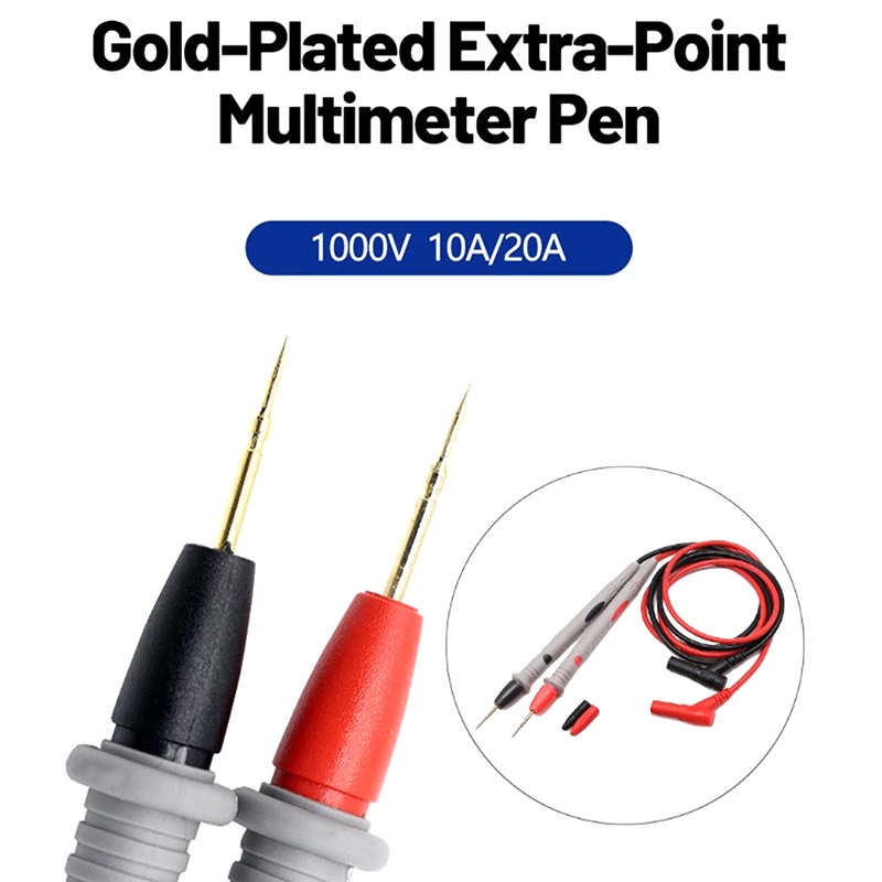 1000V 10/20A Multimeter Probe Test Needle Pin Digital Multi Meter Lead Wire Pen Cable Multi Meter Voltmeter Tester Multimeters
1000V 10/20A Multimeter Probe Test Needle Pin Digital Multi Meter Lead Wire Pen Cable Multi Meter Voltmeter Tester Multimeters