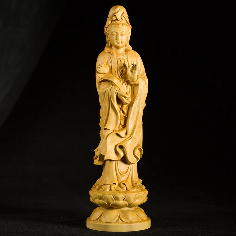 20cm Ruyi Guanyin Buddha Statue Zen Buddhism Home Decoration Wood Crafts Gift Wood Figurines Statue
20cm Ruyi Guanyin Buddha Statue Zen Buddhism Home Decoration Wood Crafts Gift Wood Figurines Statue