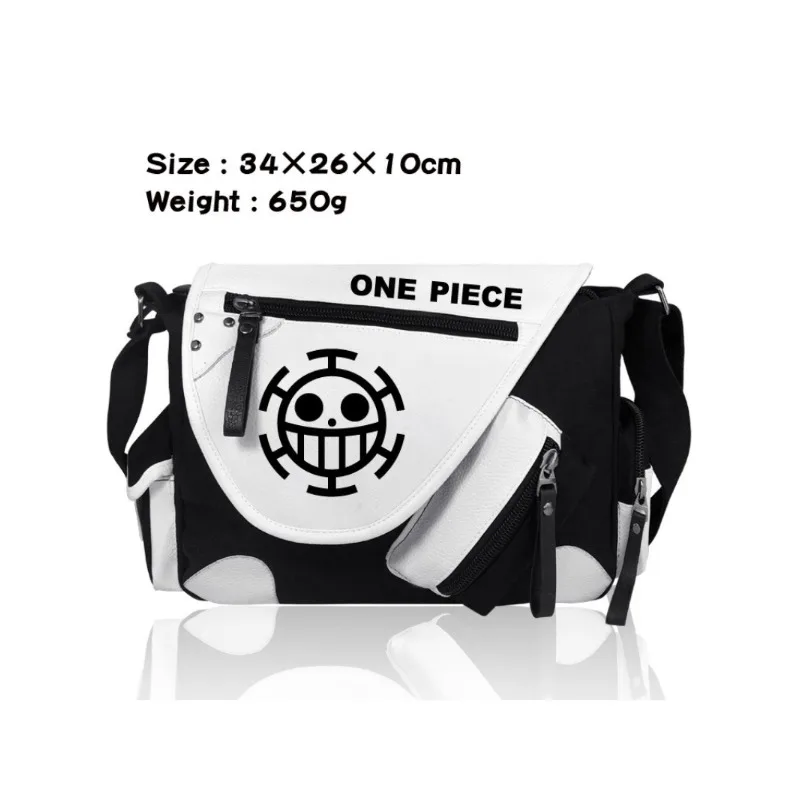 One Piece Anime PU Leather Casual Black and White Color Matching Messenger Bag Canvas Boys and Girls Student Backpack
One Piece Anime PU Leather Casual Black and White Color Matching Messenger Bag Canvas Boys and Girls Student Backpack