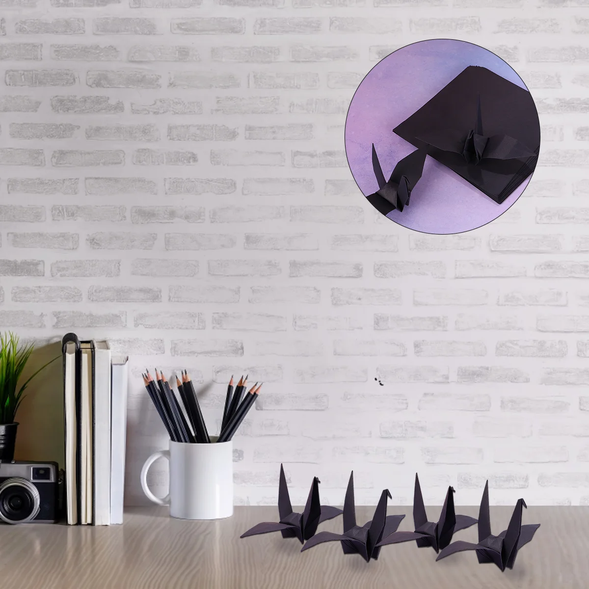 100pcs Black Origami Paper Square Folding Paper DIY Handcraft Paper for Paper Crane Paper Cuts
100pcs Black Origami Paper Square Folding Paper DIY Handcraft Paper for Paper Crane Paper Cuts
