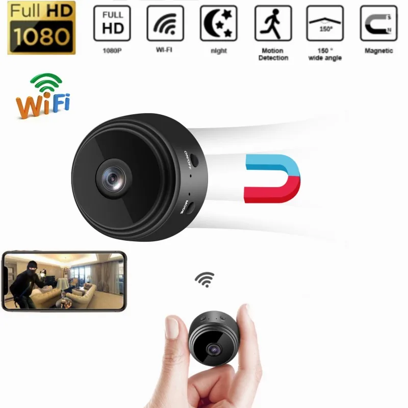 

A9 Smart Home Mini Camera WIFI Wireless FULL HD 1080P Indoor Outdoor Security Kamera Video Surveillance Monitor Camcorder IP Cam