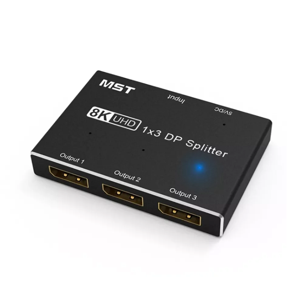 Новинка, внешний разветвитель модели 1 В 3, 8K @ 30Hz 4K @ 144Hz DP 1,4, адаптер-концентратор SST MST, 1*3 DisplayPort на 3 дисплея Ultra HD
Новинка, внешний разветвитель модели 1 В 3, 8K @ 30Hz 4K @ 144Hz DP 1,4, адаптер-концентратор SST MST, 1*3 DisplayPort на 3 дисплея Ultra HD
