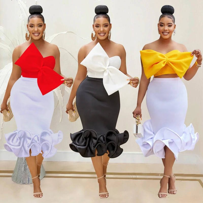 Summer Dress Women 2023 Swim Cover Up Bathing Suit Bikini Wear Sleeveless Strapless Bowknot Skirt With Two Piece Solid Spandex
Summer Dress Women 2023 Swim Cover Up Bathing Suit Bikini Wear Sleeveless Strapless Bowknot Skirt With Two Piece Solid Spandex