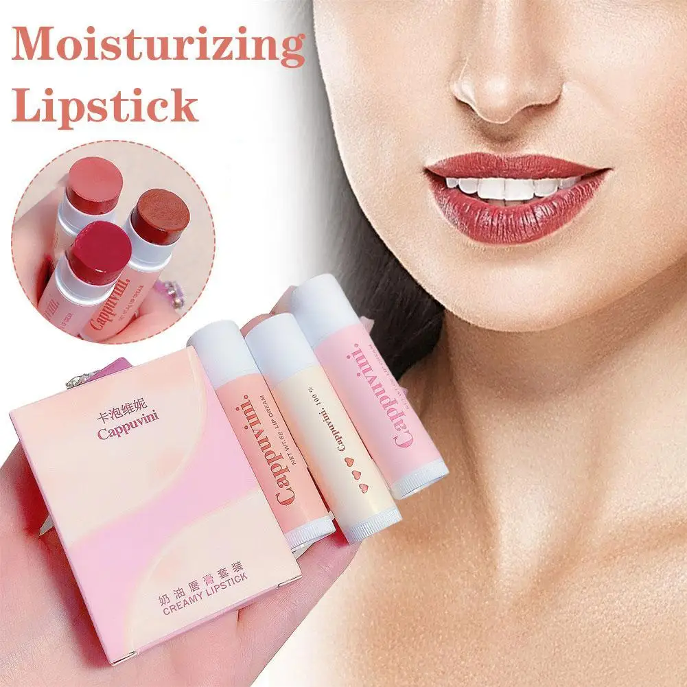 Lipstick 3 Colors Lip Nourishing Lasting Colored Lipstick Moisturizing Lip Care Lip Balm Lips Makeup Colored Lip Balm
Lipstick 3 Colors Lip Nourishing Lasting Colored Lipstick Moisturizing Lip Care Lip Balm Lips Makeup Colored Lip Balm