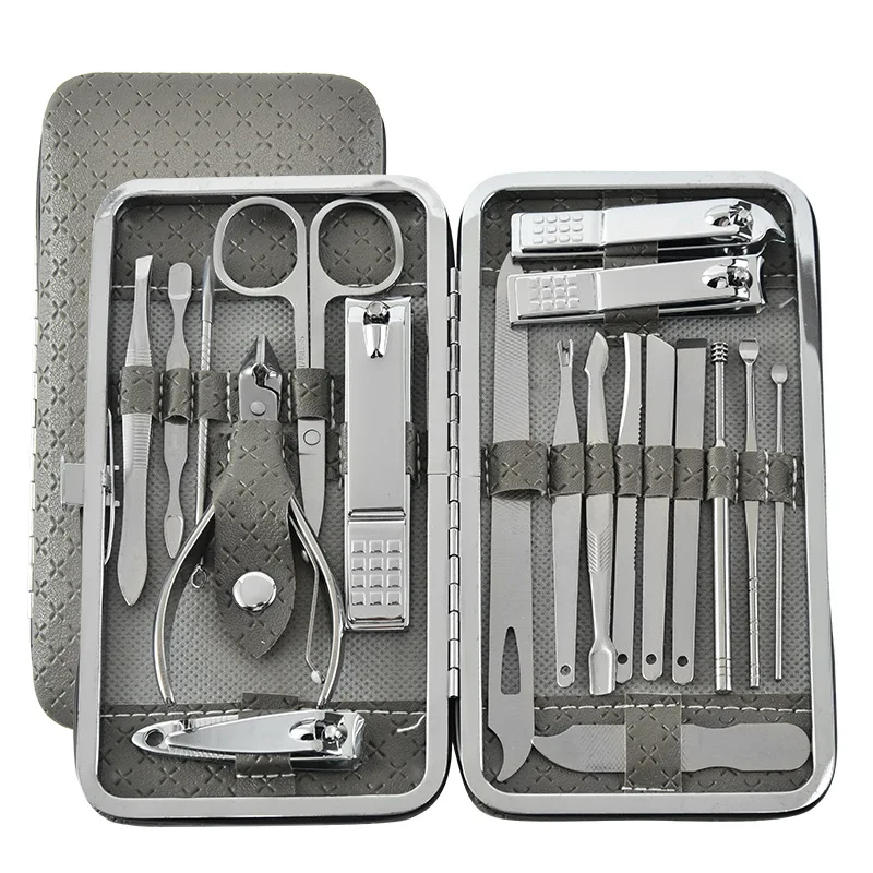 19PCs Manicure Cutters Nail Clipper Household Stainless Steel Ear Spoon Nail Clippers Pedicure Nail Scissors Tool Manicure Kit
19PCs Manicure Cutters Nail Clipper Household Stainless Steel Ear Spoon Nail Clippers Pedicure Nail Scissors Tool Manicure Kit