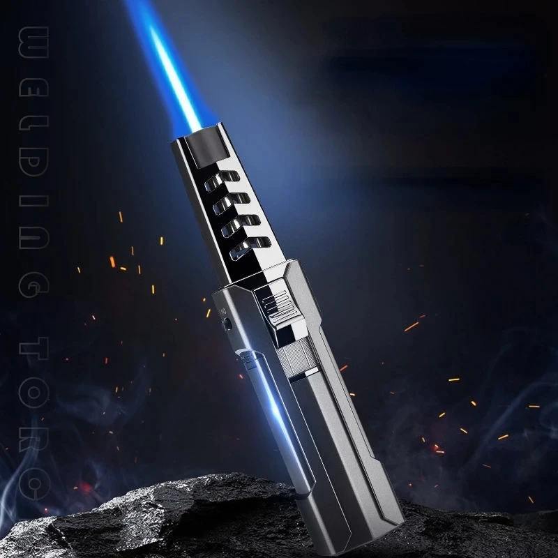 Metal Cigar Torch BBQ Fire Starter Kitchen Lighter 1300C Windproof Spray Gun Strong Turbo Jet Flame Outdoor Butane Gas Lighter
Metal Cigar Torch BBQ Fire Starter Kitchen Lighter 1300C Windproof Spray Gun Strong Turbo Jet Flame Outdoor Butane Gas Lighter