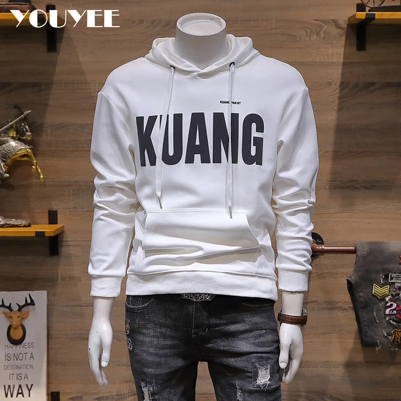 Men's Hooded Youth Letter Print Slim Casual Male Sweatershirts Autumn Winter Handsome Popular Man Clothing Korean Fashion Tops
Men's Hooded Youth Letter Print Slim Casual Male Sweatershirts Autumn Winter Handsome Popular Man Clothing Korean Fashion Tops