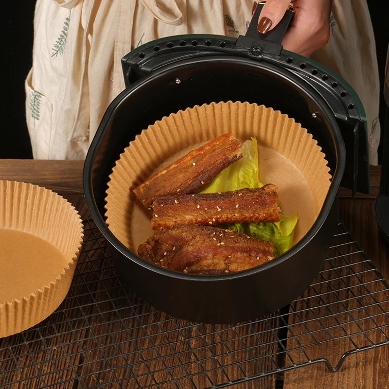 Одноразовый коврик для фритюрницы, антипригарный Круглый бумажный коврик для пароварки, кухонные принадлежности для выпечки, 50 шт., 16/20 см 
Одноразовый коврик для фритюрницы, антипригарный Круглый бумажный коврик для пароварки, кухонные принадлежности для выпечки, 50 шт., 16/20 см