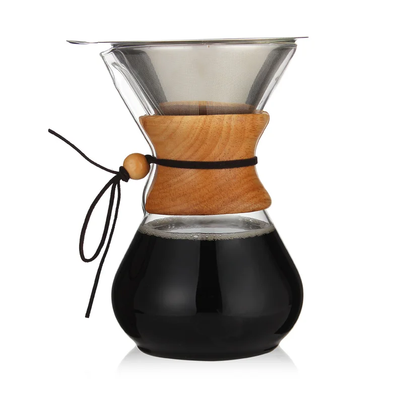 Resistant Glass Coffee Maker Coffee Pot Espresso Coffe Machine With Stainless Steel Filter Pour Over Drip Pot
Resistant Glass Coffee Maker Coffee Pot Espresso Coffe Machine With Stainless Steel Filter Pour Over Drip Pot