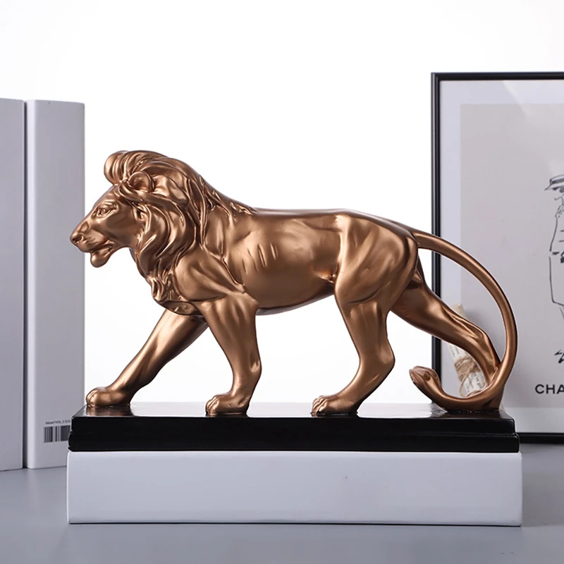1Pcs Creative Resin Male Lion Statue Decoration Figurines Ornament Sculpture Crafts For Home Office Decor Gift
1Pcs Creative Resin Male Lion Statue Decoration Figurines Ornament Sculpture Crafts For Home Office Decor Gift