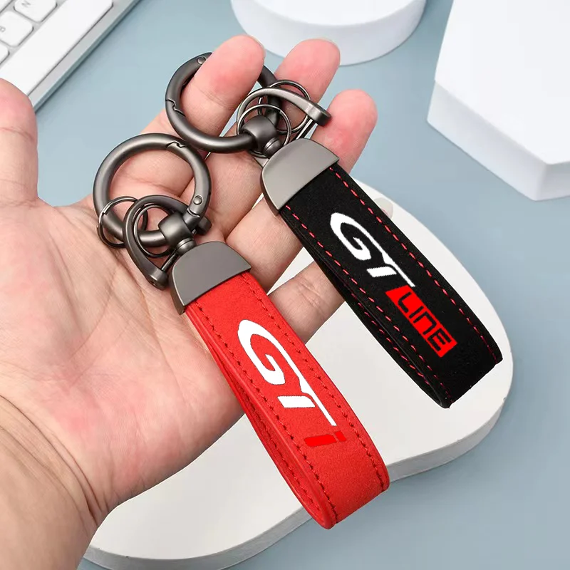 Car Keychain High-Grade Leather Suede Key Ring Horseshoe Buckle Car GT GTI GTLINE Keychain For eugeot 208 307 308 2008 3008 106
Car Keychain High-Grade Leather Suede Key Ring Horseshoe Buckle Car GT GTI GTLINE Keychain For eugeot 208 307 308 2008 3008 106
