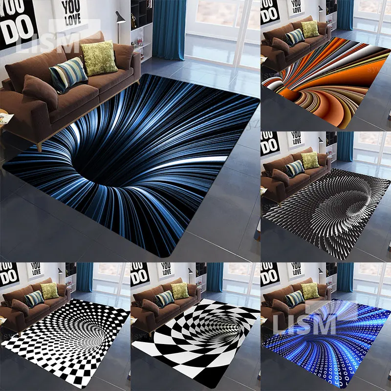 3D Vortex Illusion Carpet Bedroom Decor Abstract Geometric Rugs For Living Room Decoration Sofa Coffee Table Non-slip Floor Mat
3D Vortex Illusion Carpet Bedroom Decor Abstract Geometric Rugs For Living Room Decoration Sofa Coffee Table Non-slip Floor Mat