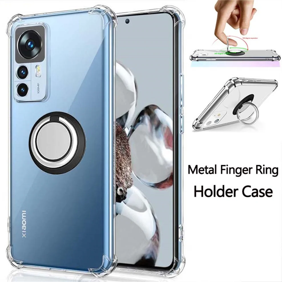 Metal Finger Ring + Silicone Case for Mi12T Xiaomi 12 T Pro Soft Shockproof Clear Holder Phone Cases Xiaomi 12T Cover Mi 12T Pro
Metal Finger Ring + Silicone Case for Mi12T Xiaomi 12 T Pro Soft Shockproof Clear Holder Phone Cases Xiaomi 12T Cover Mi 12T Pro