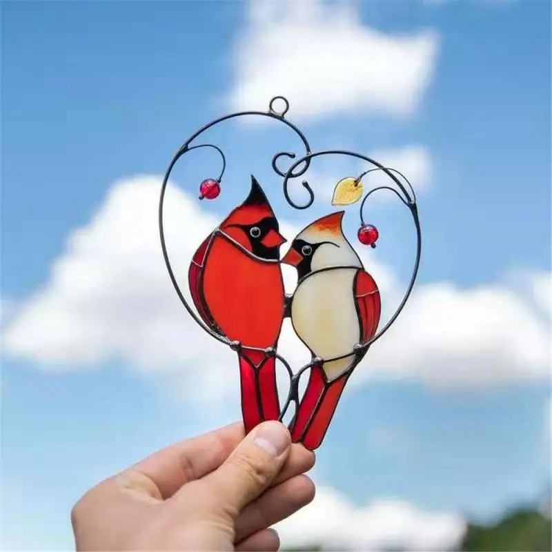 Stained Bird Window Hangings Home Room Decor Garden Decoration Creative Gift Anti Rust Art Ornaments Patio Porch Decoration 
Stained Bird Window Hangings Home Room Decor Garden Decoration Creative Gift Anti Rust Art Ornaments Patio Porch Decoration