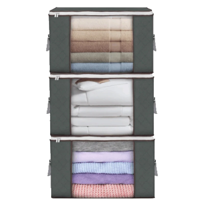 Large Storage Bags, 3 Pack Clothes Storage Bins Foldable Closet Organizers Storage Containers
Large Storage Bags, 3 Pack Clothes Storage Bins Foldable Closet Organizers Storage Containers