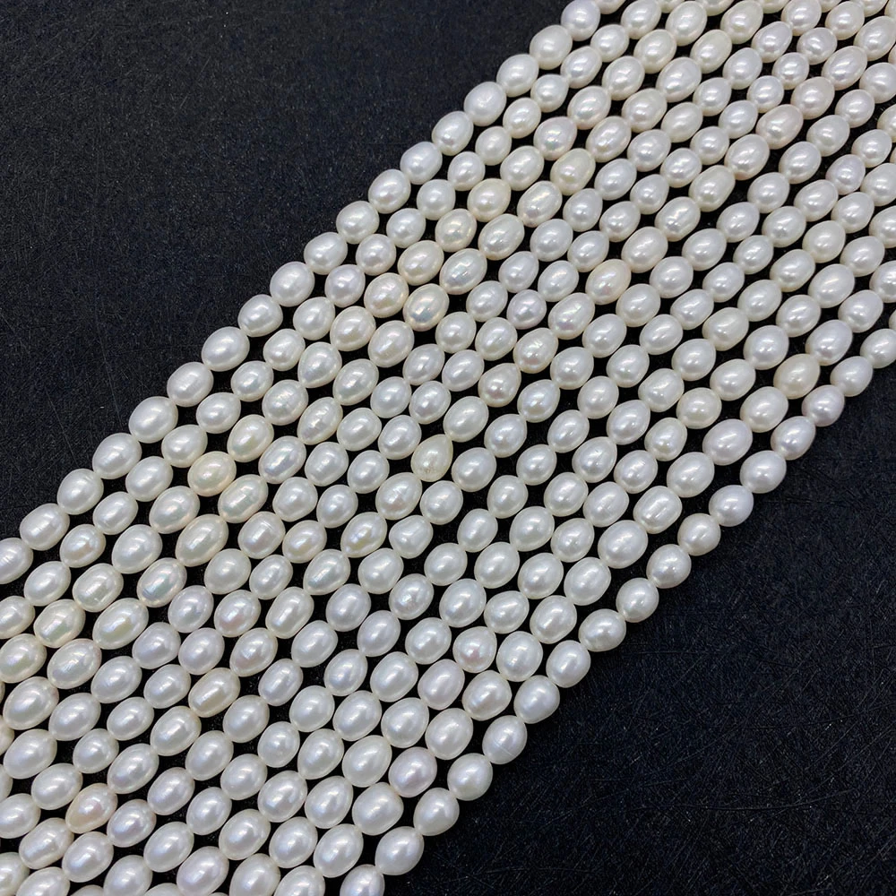 Natural Freshwater Pearl Necklace Beads A-AAA Grade High Quality Rice Shape Pearls Charm Jewelry DIY Earrings Bracelet Accessory
Natural Freshwater Pearl Necklace Beads A-AAA Grade High Quality Rice Shape Pearls Charm Jewelry DIY Earrings Bracelet Accessory