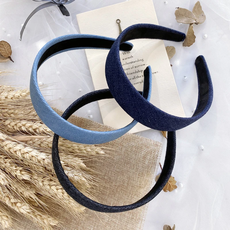 Korean Wide Hairbands Vintage Denim Fabric Head Hoop Face Wash Hair Hoops Solid Headband Fashion Handmade Hair Accessories
Korean Wide Hairbands Vintage Denim Fabric Head Hoop Face Wash Hair Hoops Solid Headband Fashion Handmade Hair Accessories
