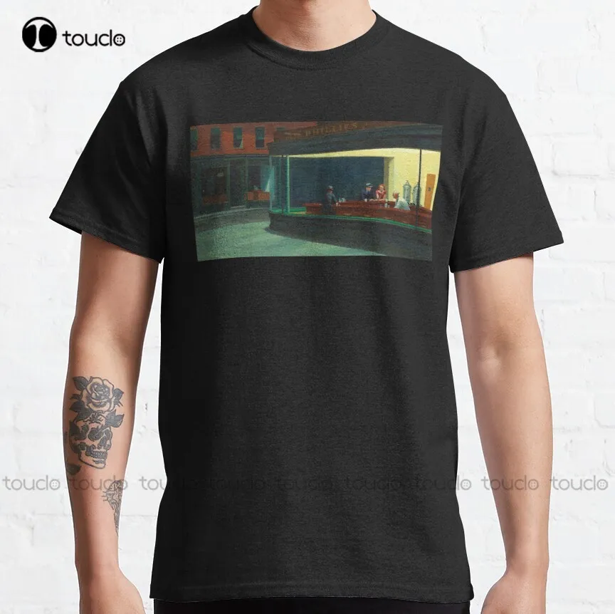 American Artist. Edward Hopper Nighthawks 1942. Classic T-Shirt Womens White Shirt Custom Aldult Teen Unisex Xs-5Xl Classic
American Artist. Edward Hopper Nighthawks 1942. Classic T-Shirt Womens White Shirt Custom Aldult Teen Unisex Xs-5Xl Classic