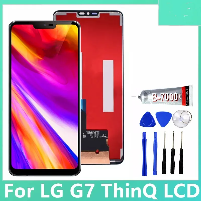 

100%test Original For LG G7 G710EM G710PM G710VMP G7 ThinQ G710 G710TM G710N G710VM LCD Display Touch Screen Digitizer Assembly