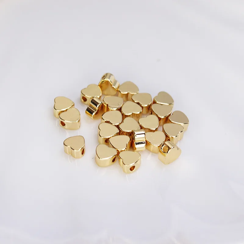 5mm Gold Plated Heart Spacer Beads Accessories for DIY Handmade Bracelet Necklace Jewelry Making High Quality Brass Bead
5mm Gold Plated Heart Spacer Beads Accessories for DIY Handmade Bracelet Necklace Jewelry Making High Quality Brass Bead