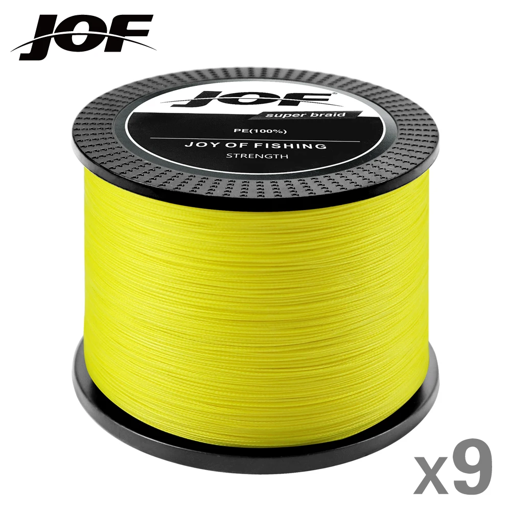 JOF 500M PE Braided Fishing Line 9 Strand 28.6-143.5LB Multifilament Fishing Line for Carp Fishing Wire
JOF 500M PE Braided Fishing Line 9 Strand 28.6-143.5LB Multifilament Fishing Line for Carp Fishing Wire