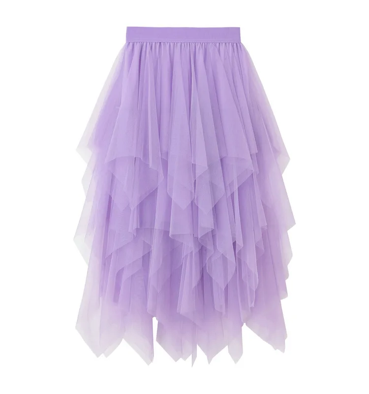 Slim fit A-line fairy elastic waist tulle midi skirt temperament high waist and thin super fairy bud irregular mesh skirt
Slim fit A-line fairy elastic waist tulle midi skirt temperament high waist and thin super fairy bud irregular mesh skirt