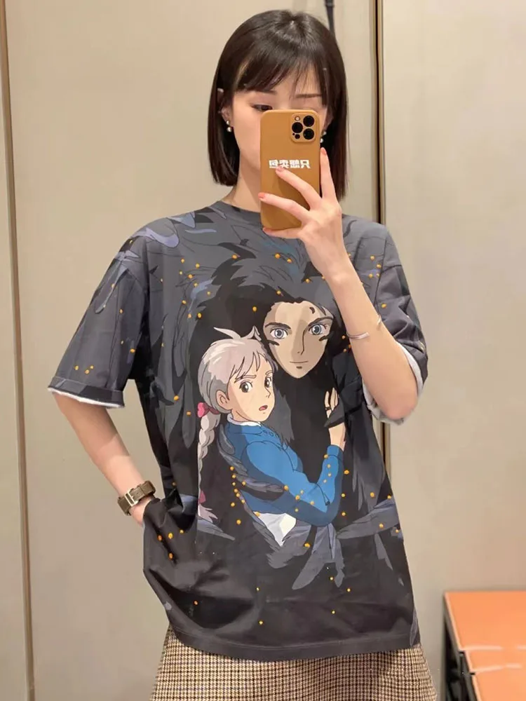 Летняя модная футболка с коротким рукавом и мультяшным принтом, новинка 2023y2k, повседневные свободные женские топы с круглым вырезом
Летняя модная футболка с коротким рукавом и мультяшным принтом, новинка 2023y2k, повседневные свободные женские топы с круглым вырезом