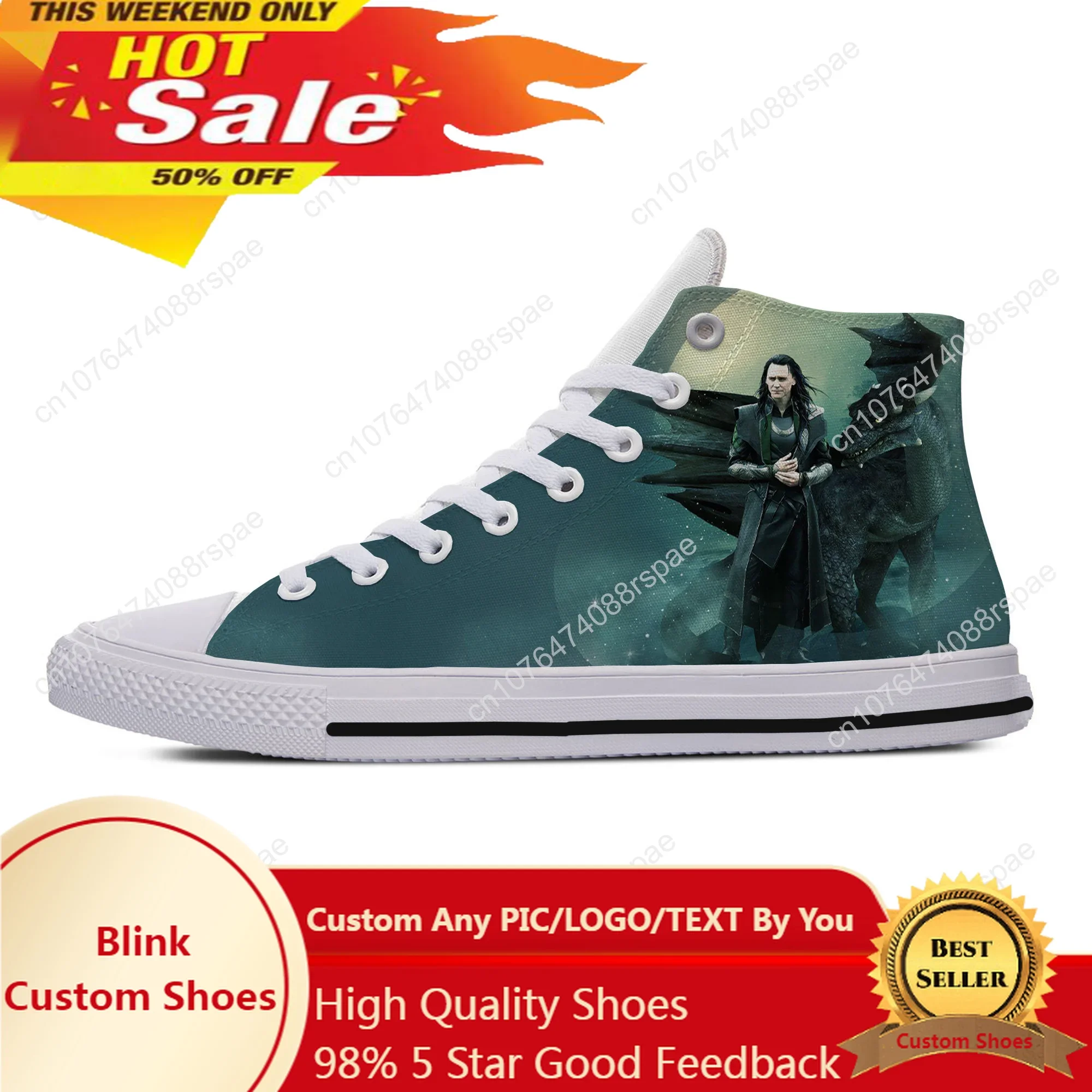 Hot Dark World Loki Fashion Harajuku New Arrive Lightweight High Top Canvas Shoes Men Women Summer Casual Breathable Sneakers
Hot Dark World Loki Fashion Harajuku New Arrive Lightweight High Top Canvas Shoes Men Women Summer Casual Breathable Sneakers