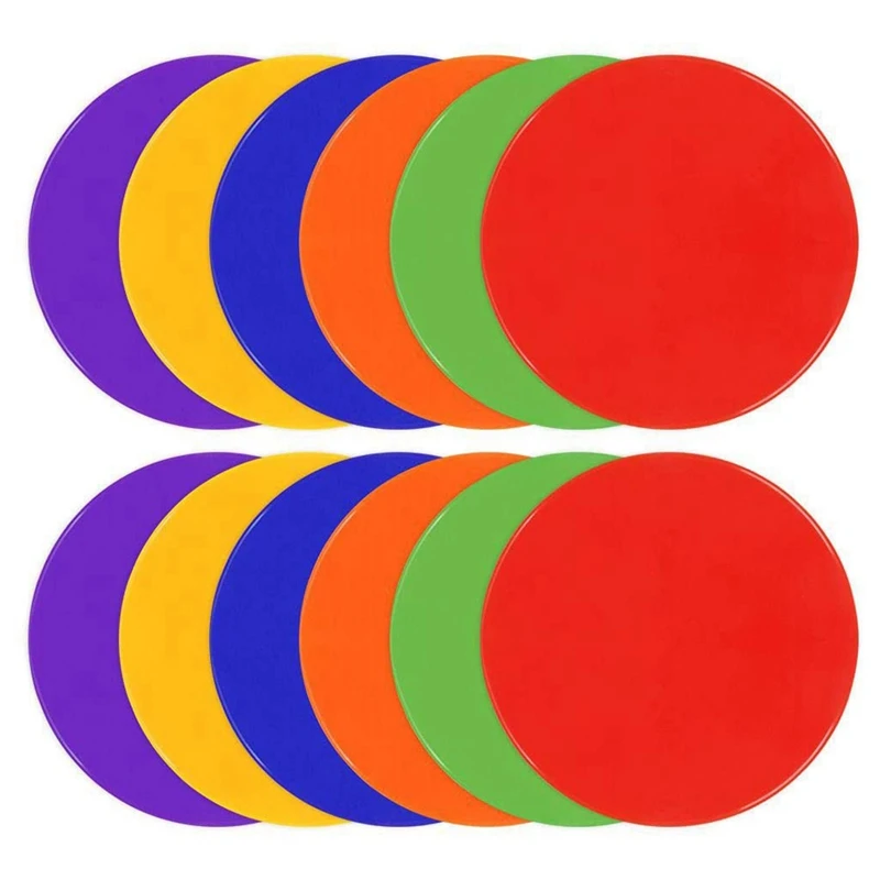 12 Pcs 10-Inch Agility Marking Pad Football Marking Plate Flat Marking Plate for Sports Speed and Agility Training
12 Pcs 10-Inch Agility Marking Pad Football Marking Plate Flat Marking Plate for Sports Speed and Agility Training