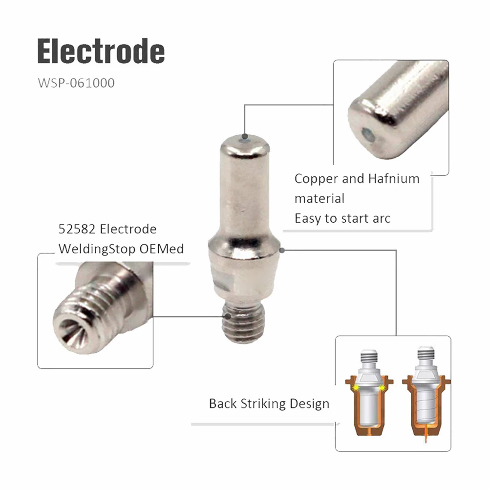 24pcs Plasma Torch Electrode Nozzle Kit For Harbor Freight 62204 Plasma Cutter Torch High-quality Electrode Tip Stando Set
24pcs Plasma Torch Electrode Nozzle Kit For Harbor Freight 62204 Plasma Cutter Torch High-quality Electrode Tip Stando Set