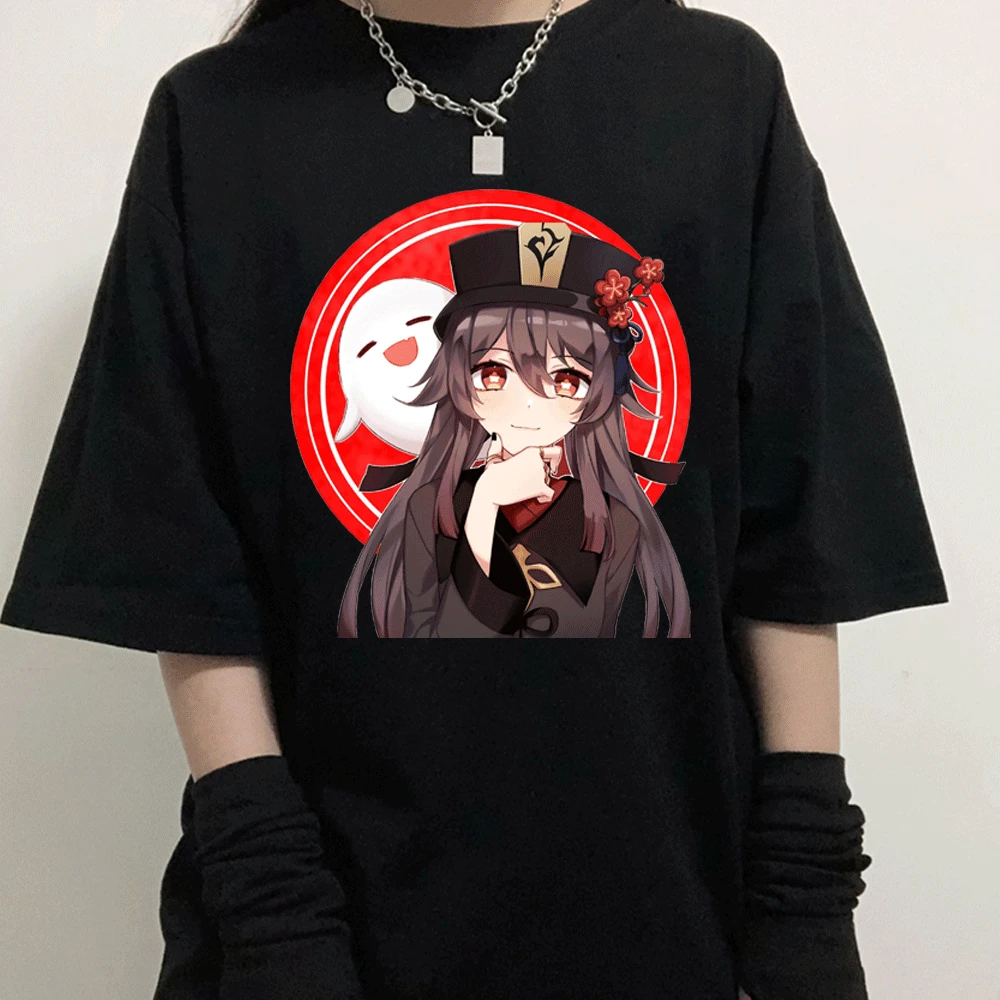 90s Genshin Impact Print T Shirt Women Kawaii Game Graphic Summer T-shirt Tops Harajuku Cartoon Hu Tao Tees Funny Keqing Female
90s Genshin Impact Print T Shirt Women Kawaii Game Graphic Summer T-shirt Tops Harajuku Cartoon Hu Tao Tees Funny Keqing Female