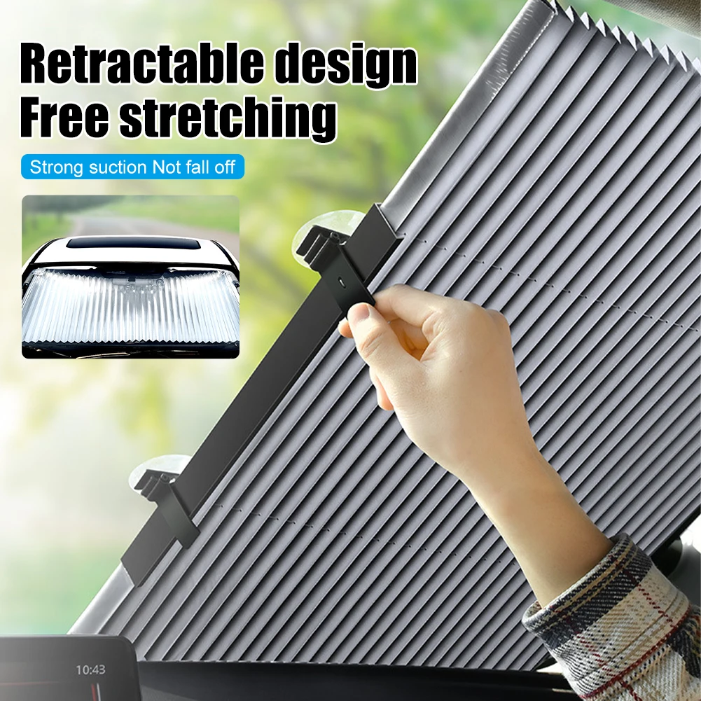 Automatic Extension Car Windshield Sun Shade 18"/25.6" Car Cover Front Window Sunshade UV Protection Sun Visor Protector Curtain
Automatic Extension Car Windshield Sun Shade 18"/25.6" Car Cover Front Window Sunshade UV Protection Sun Visor Protector Curtain