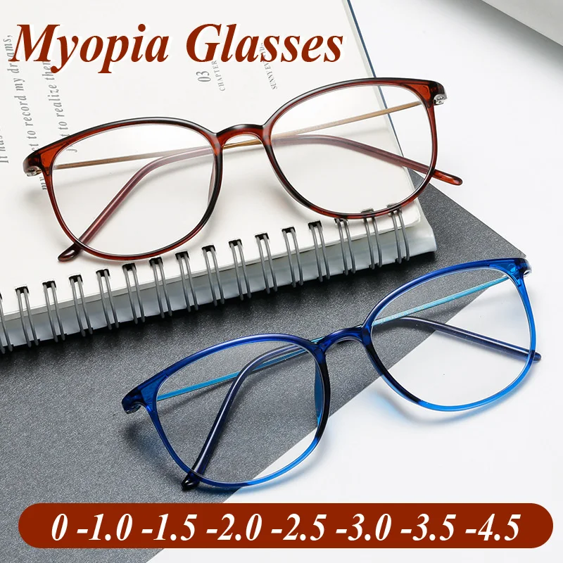 MDOD Blue Light Anti Myopia Glasses Round Frame Prescription Myopia Glasses For Men and Women Diopter -1.0 To -4.0
MDOD Blue Light Anti Myopia Glasses Round Frame Prescription Myopia Glasses For Men and Women Diopter -1.0 To -4.0