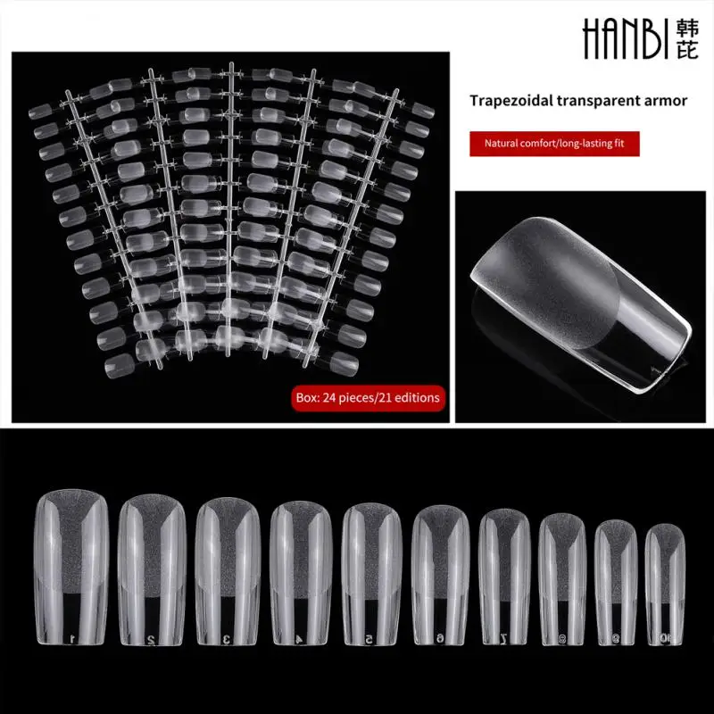 504/520 Pieces/Box Transparent Seamless Fake Nails Full Coverage Fake Nail Tip Short T-Shaped Water Drops Full Stick Nails
504/520 Pieces/Box Transparent Seamless Fake Nails Full Coverage Fake Nail Tip Short T-Shaped Water Drops Full Stick Nails